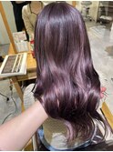 パープル/紫カラー/ブリーチ/ダブルカラー/髪質改善