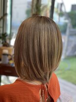 リプレシンクヘアー ダブルカラーと髪質改善で作るヘアカラー