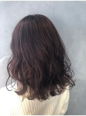 髪質改善カラー×ゆるふわパーマ ハイライト 透明感カラー