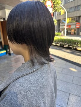 ネオリーブアピ 池袋店(Neolive api) 【ウルフ×インナー×シルバーグレー】池袋 髪質改善 卒業式