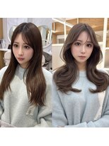 アフロートリノ(AFLOAT Leino)&nbsp;大人可愛い韓国くびれヘア　レイヤーカット　2waybang顔周り#