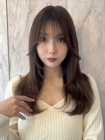 ルームバイシー 新宿(Loom. by Sea)&nbsp;レイヤーカット×ショコラアッシュ【新宿/韓国ヘア/小顔ヘア】