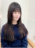 姫カットレイヤー　韓国前髪顔周り×ワンカール[横浜/縮毛矯正]