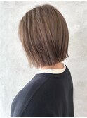 【切りっぱなしボブ】アッシュベージュ