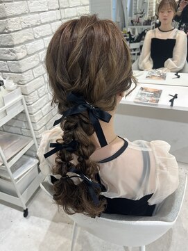 ディティカ ルーク(Dityca luk) リボン×ツイン編み下ろし【Shiraha】