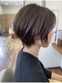 白髪ぼかし×グレージュ