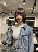 顔まわりレイヤーボブ