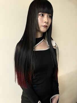 ノラ シブヤ(NORA) モードヘア/デザインカラー/裾カラー/ワインレッド