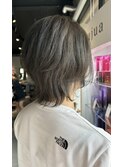ブリーチ無しダブルカラーミルクティーグレージュ