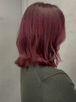 ジエクトカナウ 梅田&nbsp;【顔周り似合わせカット】姫カットレイヤー/チェリーレッド