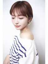 アール 北千住店(ar)&nbsp;くびれ丸みショートマッシュ/ピンクブラウン[北千住]