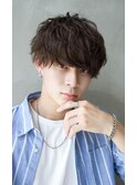 こなれマッシュ×ニュアンスパーマ/メンズ