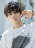 小久保styleフェザーパーマフェザーショートグレーエンドカラー