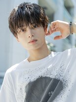 小久保styleフェザーパーマフェザーショートグレーエンドカラー