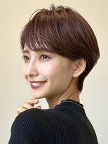 エルヘアメゾン(el. hair maison) ピンクブラウン*マッシュショート*オータムショート
