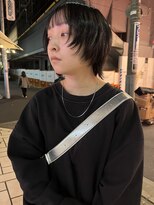 アクアオモテサンドウ(ACQUA omotesando)&nbsp;△ウルフカットショートウルフハッシュボブブルーブラック