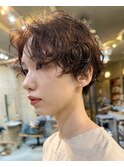 パーマショートパーマショートボブパーマハンサムショートパーマ