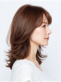 クラゲヘアー/小顔/ココアベージュ/オリーブグレー/川西