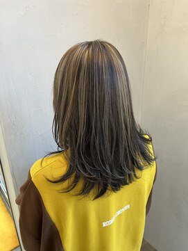 ラグヘアーワークス 草薙店(LAG HAIR WORKS) レイヤーカット×ハイライト