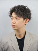 無造作スパイラルマッシュショート