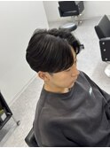 曲がる縮毛矯正センターパート