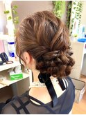 ゆるふわシニヨン【横浜/ヘアセット/着付け/ヘアメイク】