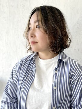 ザヘアメイクシェア(THE -HAIR MAKE SHARE-) ラフに決まる、大人のニュアンスボブ。