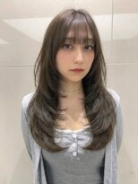 ピークアブー ワン(PEEK-A-BOO ONE) ミディアムレイヤーロングレイヤーカット顔まわりカット