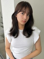 ソヨン 岡崎店(SOYON)&nbsp;暗髪巻き×フェザーバング