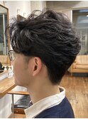 ビジネススタイル/毛流れパーマ/メンズカット/30代40代