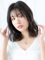 ドクターズサロン LAB 小山店&nbsp;ココアブラウン暗髪ラフウェーブ韓国ロブf小山20代30代40代