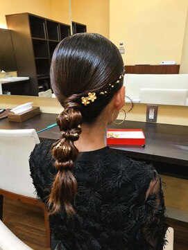 ヘアーズ 本店(HAIRZ) 《HAIRZ》平田☆タイトミニ編みおろしアレンジ