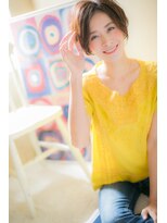 モッズ ヘア 福岡姪浜店(mod's hair)&nbsp;前下がりでちょい甘め☆のモダンショートb