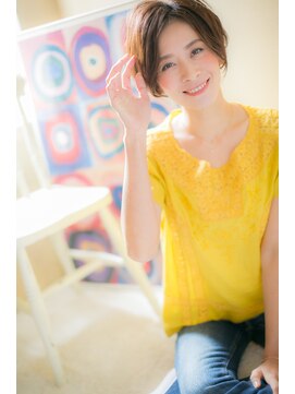 モッズ ヘア 福岡姪浜店(mod's hair) 前下がりでちょい甘め☆のモダンショートb