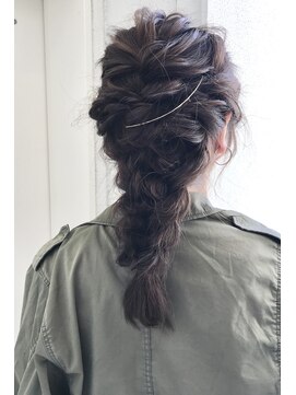 ヘアーデザイン シュシュ(hair design Chou Chou by Yone) ☆chouchou☆編みおろしアレンジ