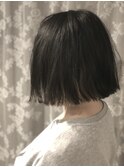 【LuLu西梅田】ワンレングス×インナーカラー(カーキーアッシュ)