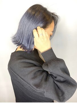 ソース ヘア アトリエ 京橋(Source hair atelier) 【SOURCE】プラチナブルー