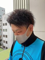 ロンド ストラーダ 心斎橋(Lond strada)&nbsp;【津賀　涼】大人カッコいいツイストスパイラルパーマ刈り上げ☆