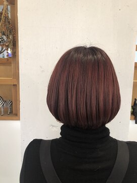 ボスコ 下北沢店(bosco) チェリーピンク×ボブ【gocci】