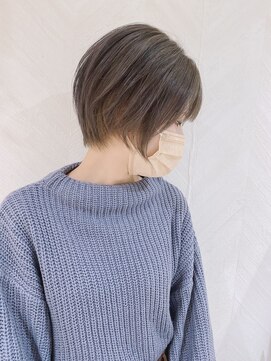 ロンド ストラーダ 心斎橋(Lond strada) ショート×ハイライト白髪ぼかし×シルキーベージュ[心斎橋]