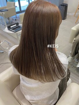 ケイス(KEIS) オリーブベージュ × ナチュラルロング