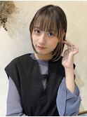 モードヘアミディアム×美髪【髪質改善/縮毛矯正】