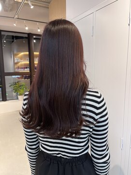 シダ(sida SAIIN) 20代30代セミロングラベンダーチェリーピンクブラウン