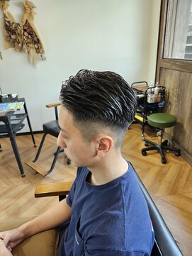 フラクト(FLact) 流しリバーススタイル_フェード_メンズスタイル