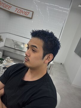 ダムディートウキョウ 心斎橋店(DAMDEE TOKYO) スパイキーショート (カラー ブルーブラック)