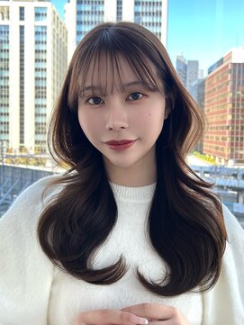 バイオレットジェム(Violet`jem) 小顔レイヤーカット韓国ヘアチョコレートブラウン FU-29