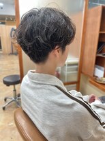 ラウンジ モリオ イケブクロ(Lounge MORIO Ikebukuro)&nbsp;大人ニュアンスパーマ/マッシュショートパーマ/刈り上げパーマ
