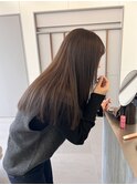 ホワイトグレージュ/デジタルパーマ/チェリーブラウン/矢場町