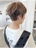 福山市美容室Caary夏ヘアすっきりショートヘアハイトーンカラー