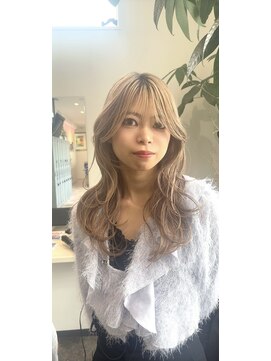 ソウゾウ ブリッジ(SoZo Bridge) ミディアムレイヤー/ミルクティーカラー/ブリーチ